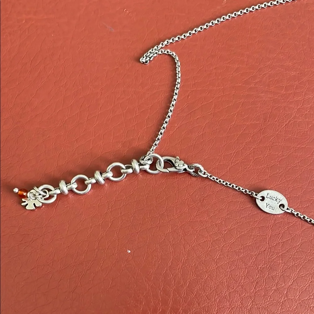 Silver Charm Necklace with Heart and butterfly Pendants